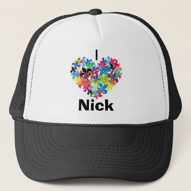 Casquette J'aime Nick (Devant)