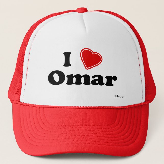 Casquette J'aime Omar (Devant)