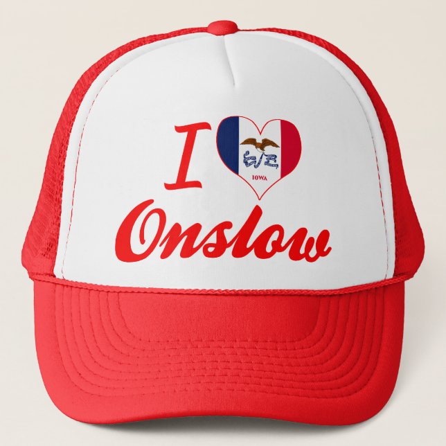 Casquette J'aime Onslow, Iowa (Devant)