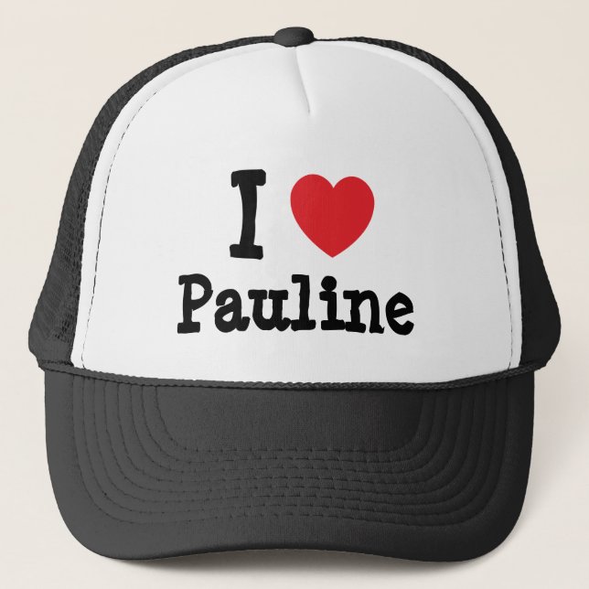 Casquette J'aime Pauline coeur T-Shirt (Devant)