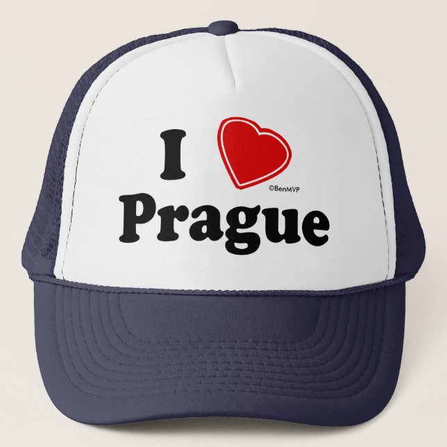 Casquette J'aime Prague (Devant)