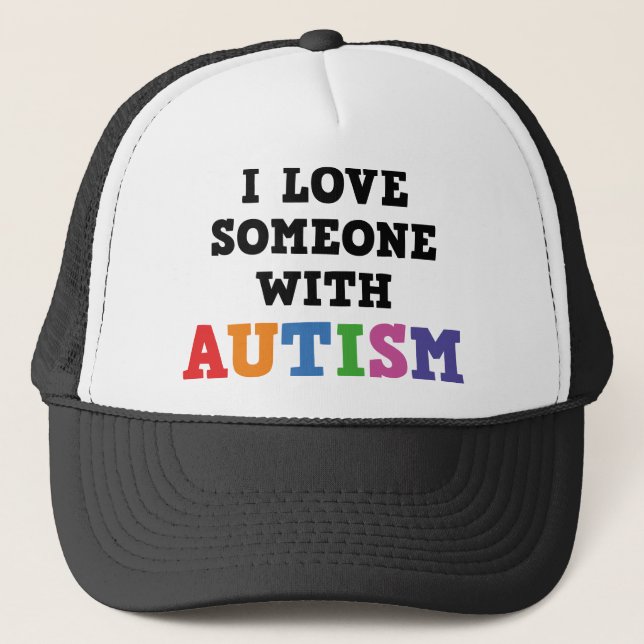 Casquette J'Aime Quelqu'Un Avec L'Autisme (Devant)