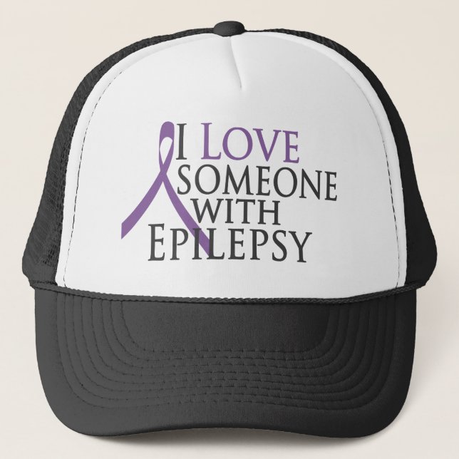 Casquette j'aime quelqu'un avec l'épilepsie (Devant)