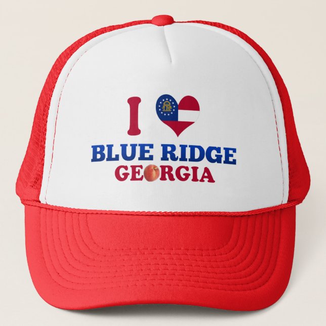 Casquette J'aime Ridge bleu, la Géorgie (Devant)