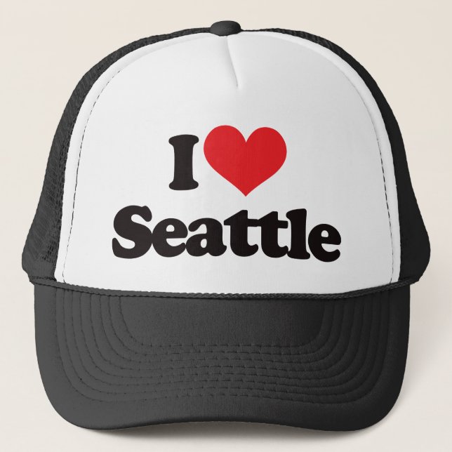 Casquette J'aime Seattle (Devant)