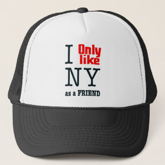 Casquette J'aime seulement NY en tant qu'ami
