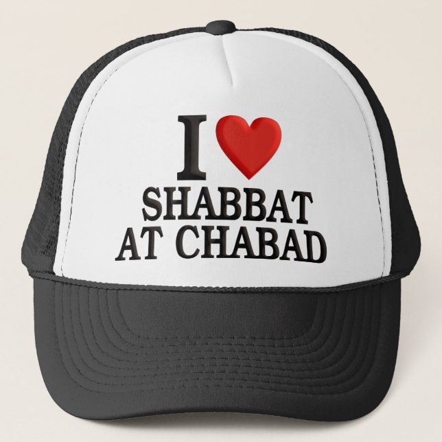 Casquette J'aime Shabbat chez Chabad (Devant)