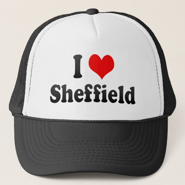Casquette J'aime Sheffield, Royaume-Uni (Devant)