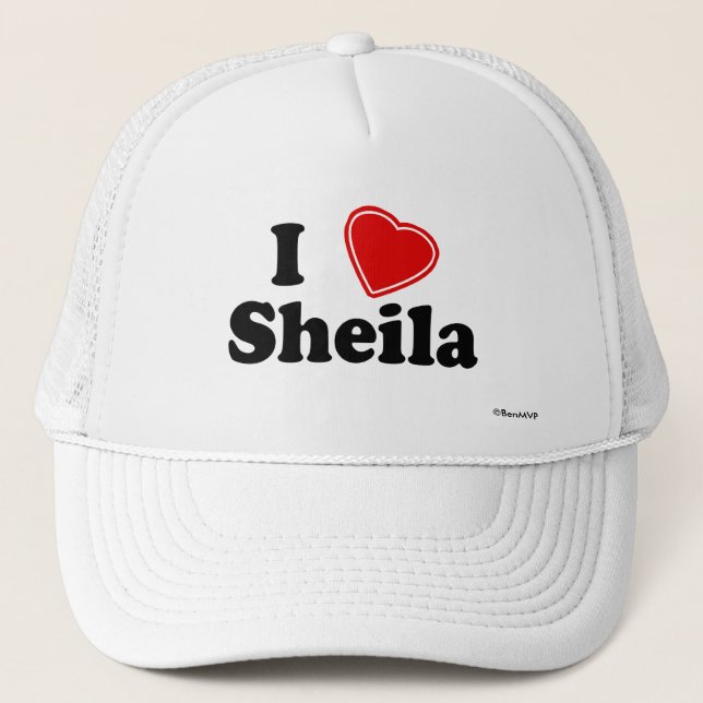 Casquette J'aime Sheila (Devant)