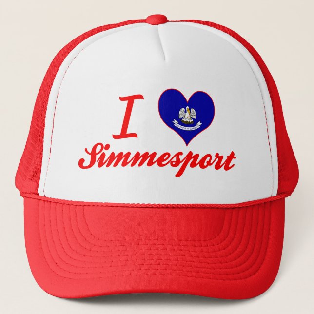 Casquette J'aime Simmesport, Louisiane (Devant)