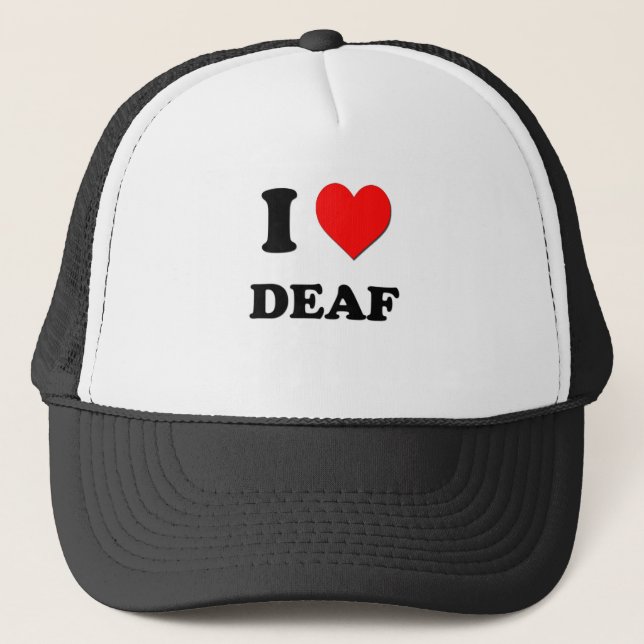 Casquette J'aime sourd (Devant)