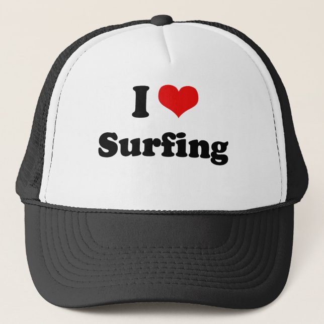 Casquette J'aime surfer le T-shirt (Devant)