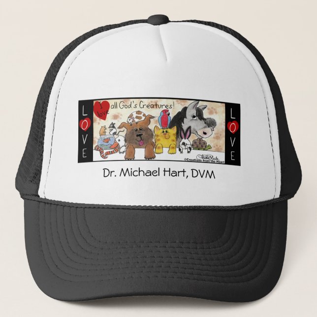 Casquette J'aime toutes les créatures de Dieu ! (Devant)