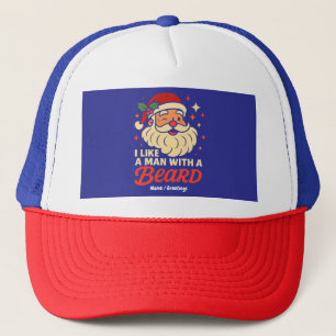 Casquette J'Aime Un Homme Avec Une Barbe Noël Le Père Noël D