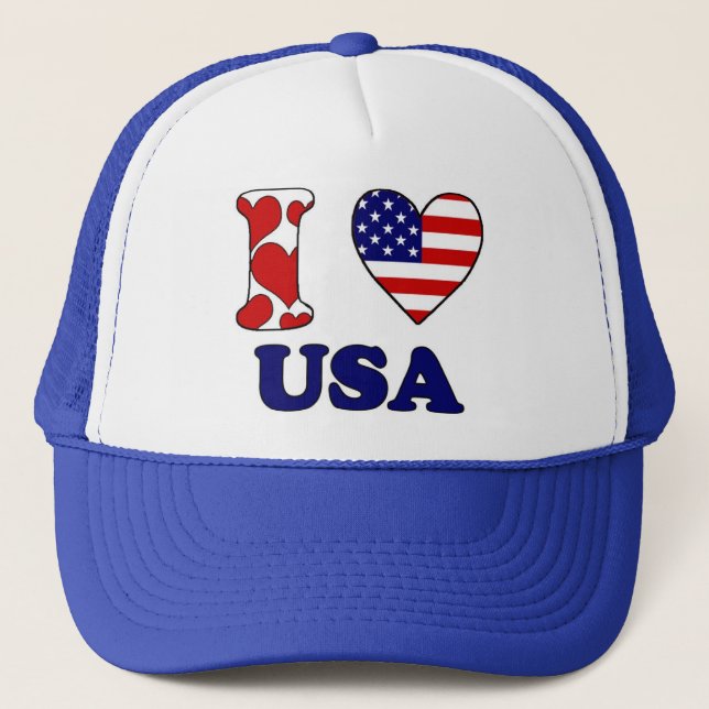 Casquette J'aime USA (Devant)