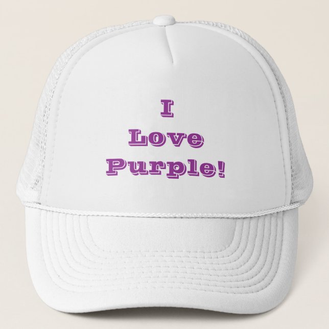 Casquette J'Aime Violet (Devant)