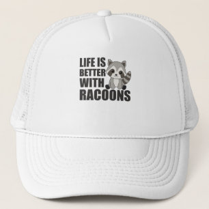 Casquette J'Aime Vraiment Racoons Cute Raccoon