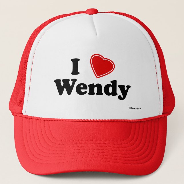 Casquette J'Aime Wendy (Devant)