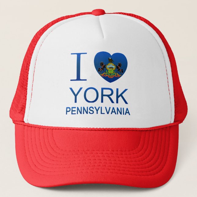 Casquette J'aime York, PA (Devant)