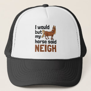Casquette J'Aimerais, Mais Mon Cheval A Dit Aiguille Chevaux