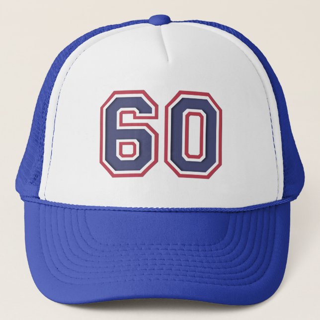 Casquette Jalon 60e anniversaire Trucker Fête Chapeau (Devant)