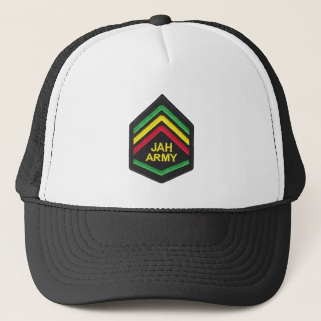 Casquette Jamaica Flag Rasta Reggae Roots Trucker Cap (Devant)