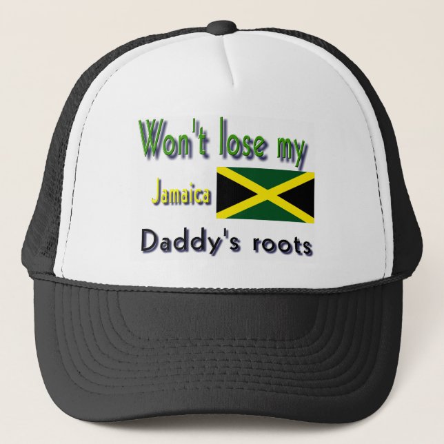 Casquette Jamaïque mes racines de papa (Devant)