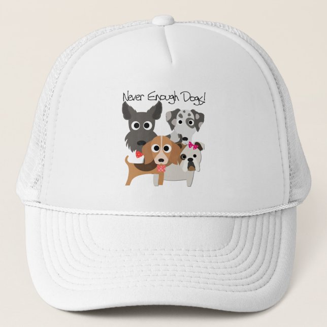 Casquette Jamais assez de chiens (Devant)