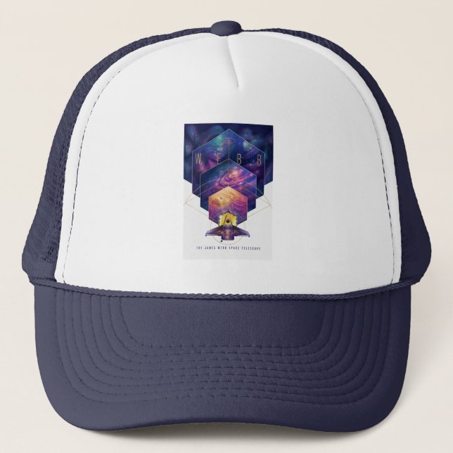 Casquette James Webb télescope spatial Illustration Art (Devant)