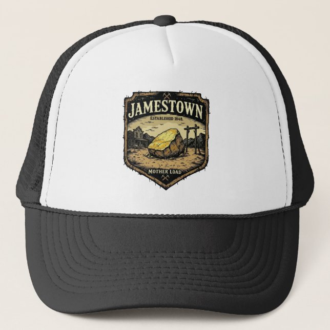 Casquette Jamestown Mother Load – Vintage Gold Nugget design (Devant)