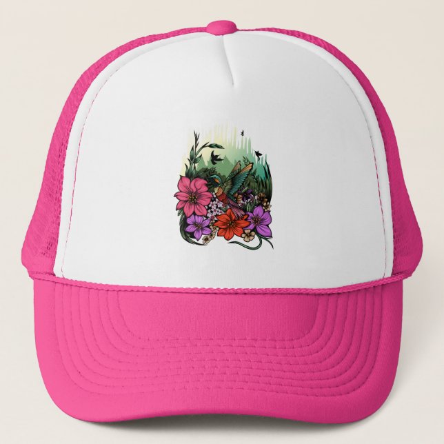 Casquette Jardin des colibris (Devant)