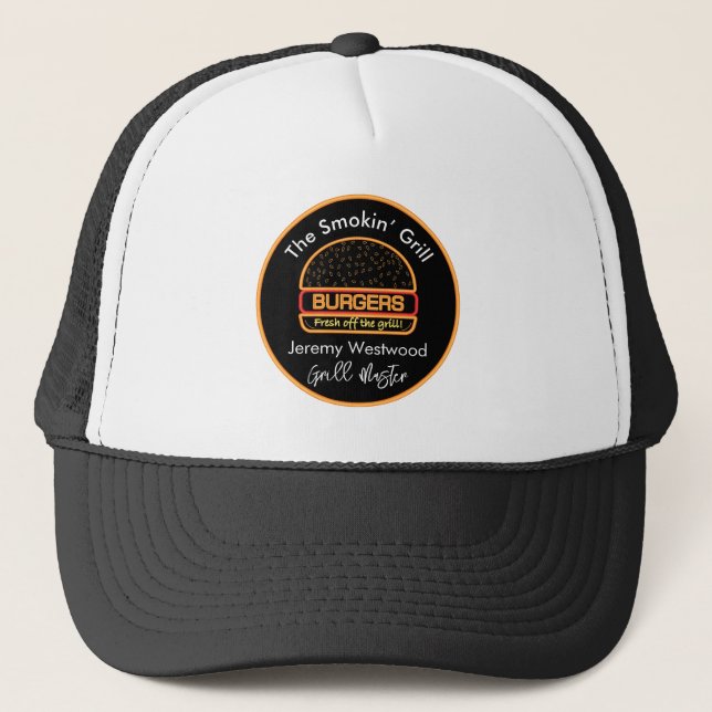 Casquette Jardin Grill Master Burgers Baseball (Devant)