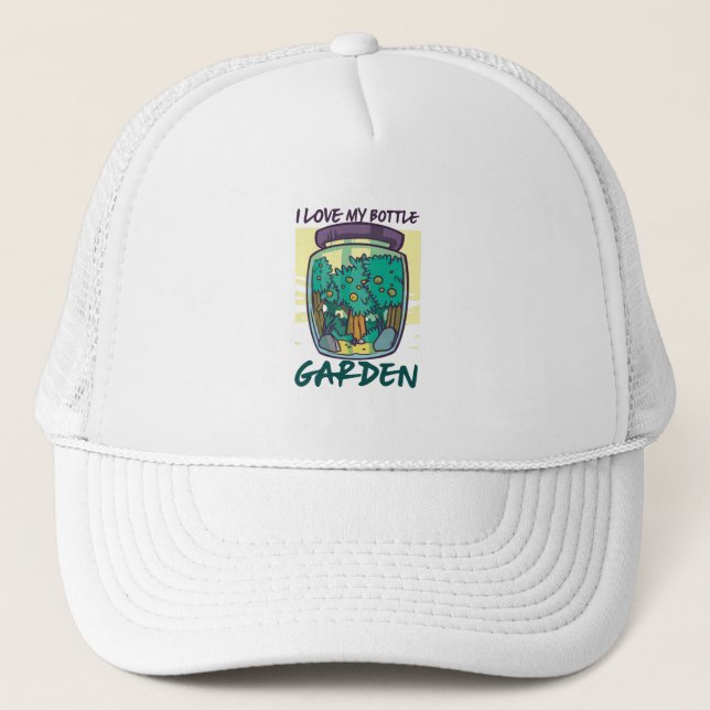 Casquette Jardin - J'Aime Ma Bouteille Jardin (Devant)