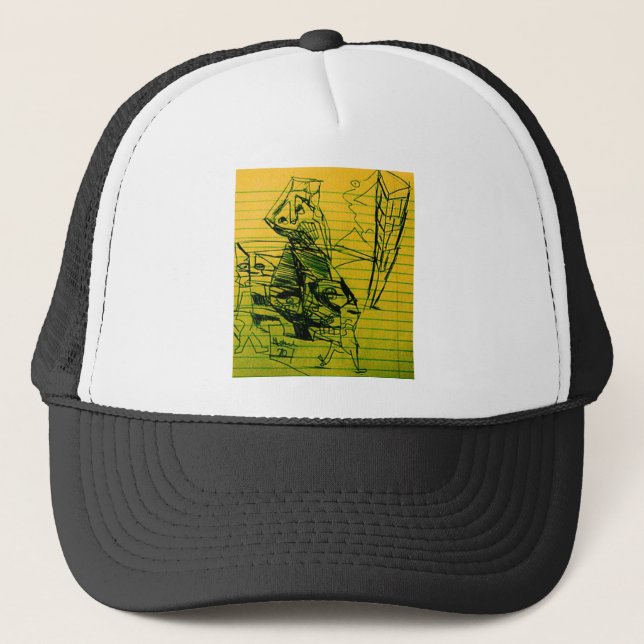 CASQUETTE JAUNE 70 (Devant)