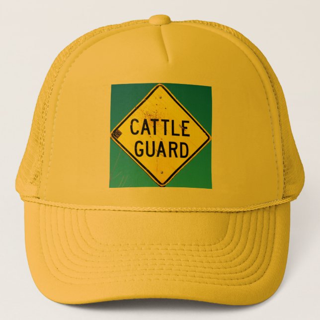 casquette jaune de garde de bétail (Devant)