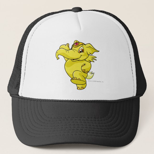Casquette Jaune d'Elephante (Devant)