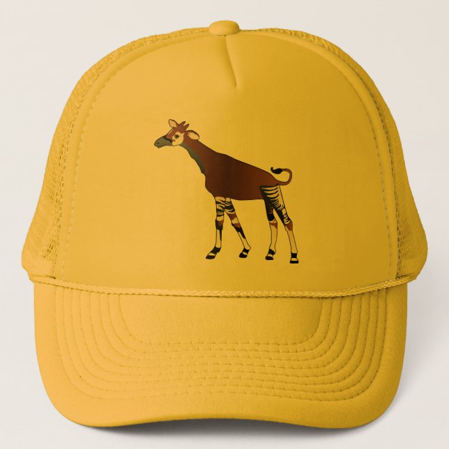 Casquette jaune d'okapi (Devant)