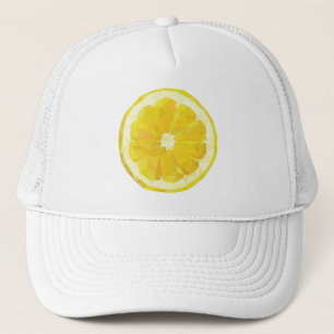Casquette Jaune fraîche tranche de citron aigre moderne