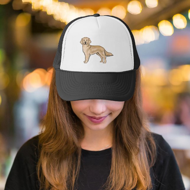 Casquette Jaune Golden Retriever mignon dessin de chien (Créateur téléchargé)