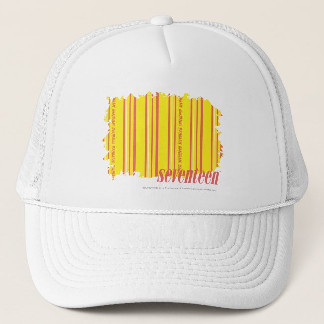 Casquette Jaune mince 2 de rayures (Devant)