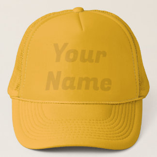 Casquette Jaune PERSONNALISABLE