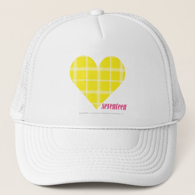 Casquette Jaune plaid 2 (Devant)