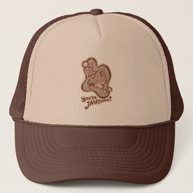 Casquette Jawsome, requin (Devant)