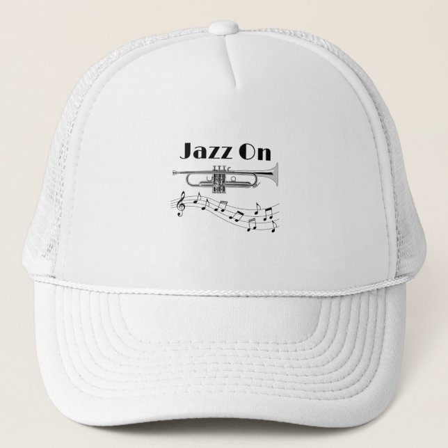 Casquette Jazz musicien sur Trumpet Player (Devant)