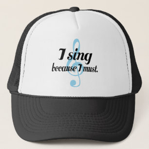 Casquette Je chante puisque je dois cadeau de musique