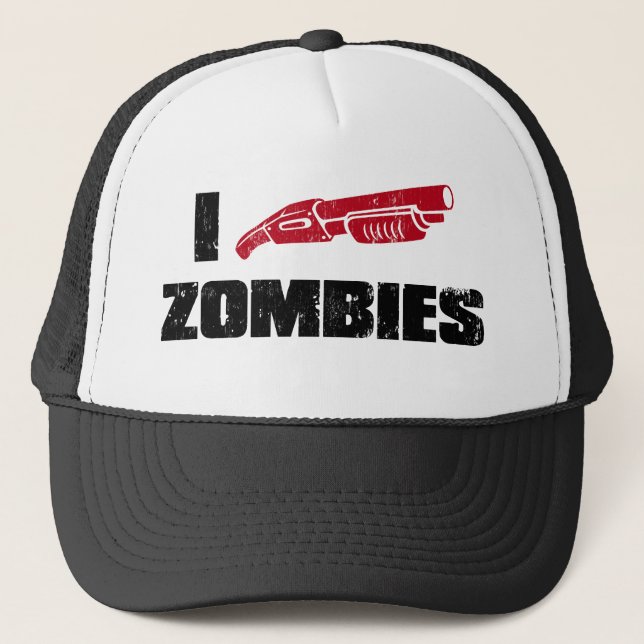 Casquette je chasse les zombies (Devant)