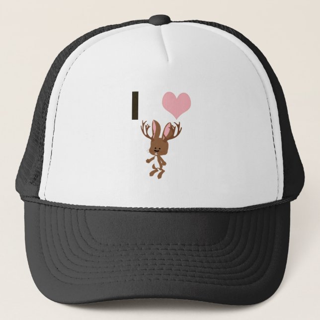 Casquette Je coeur Jackalope (Devant)