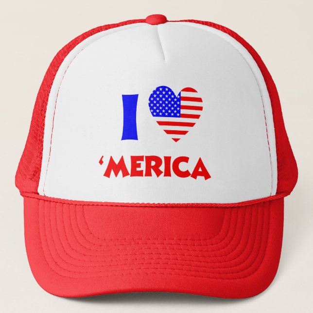Casquette Je coeur l'Amérique (Devant)