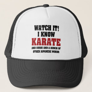 Casquette Je connais le karate ! Et les sushi et d'autres mo