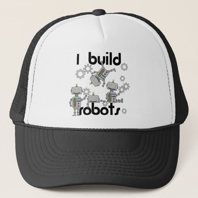 Casquette Je construis des robots (Devant)